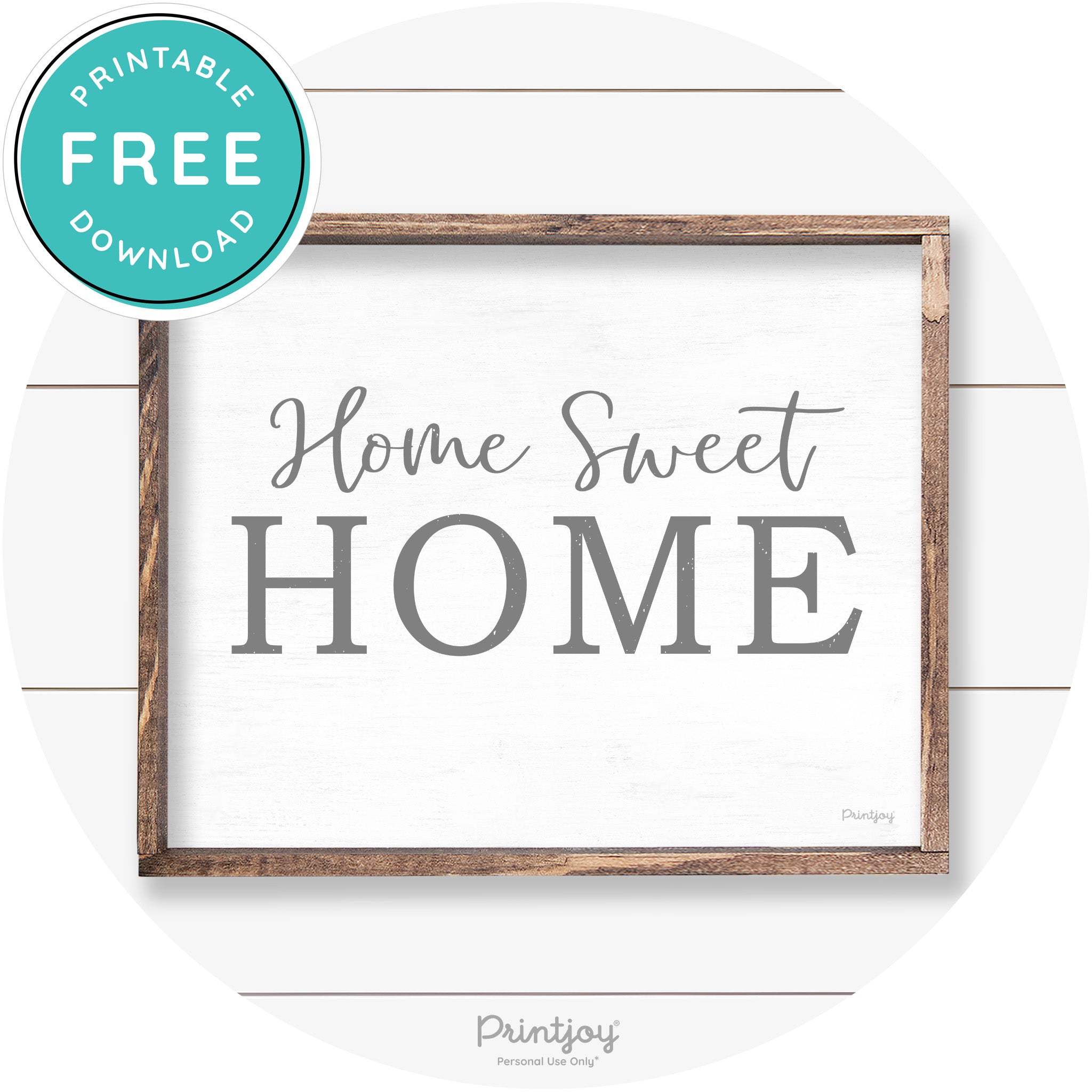 Home Sweet Home Living Room Farmhouse Wall Art Free Printable - Printjoy