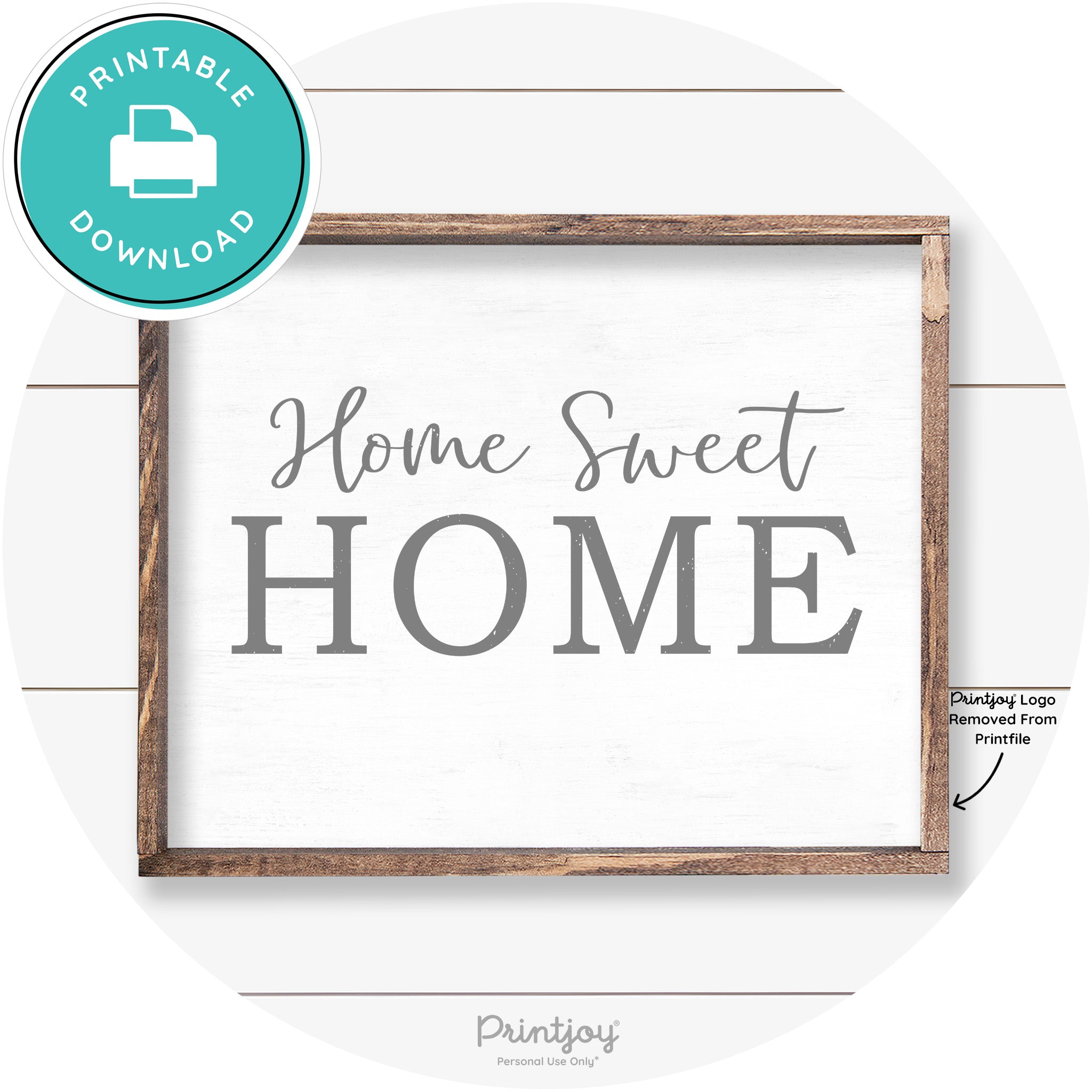 Home Sweet Home Living Room Farmhouse Wall Art Free Printable - Printjoy