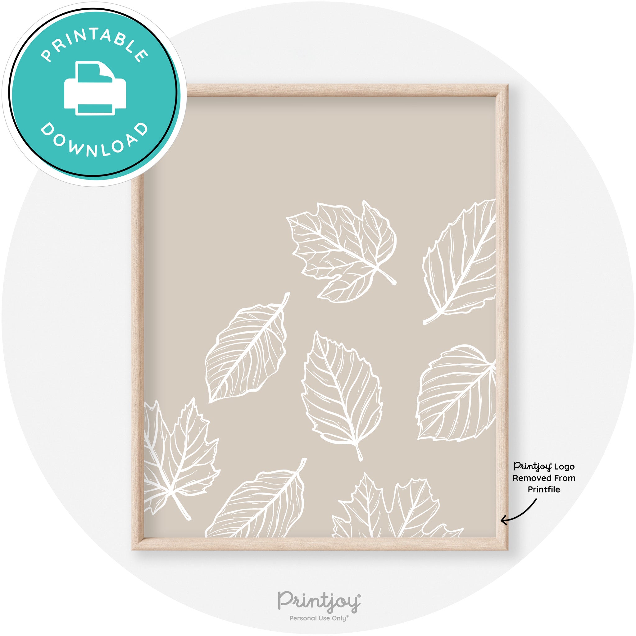 Falling Leaves Drawing Fall Modern Transitional Wall Art Free Printable - Printjoy