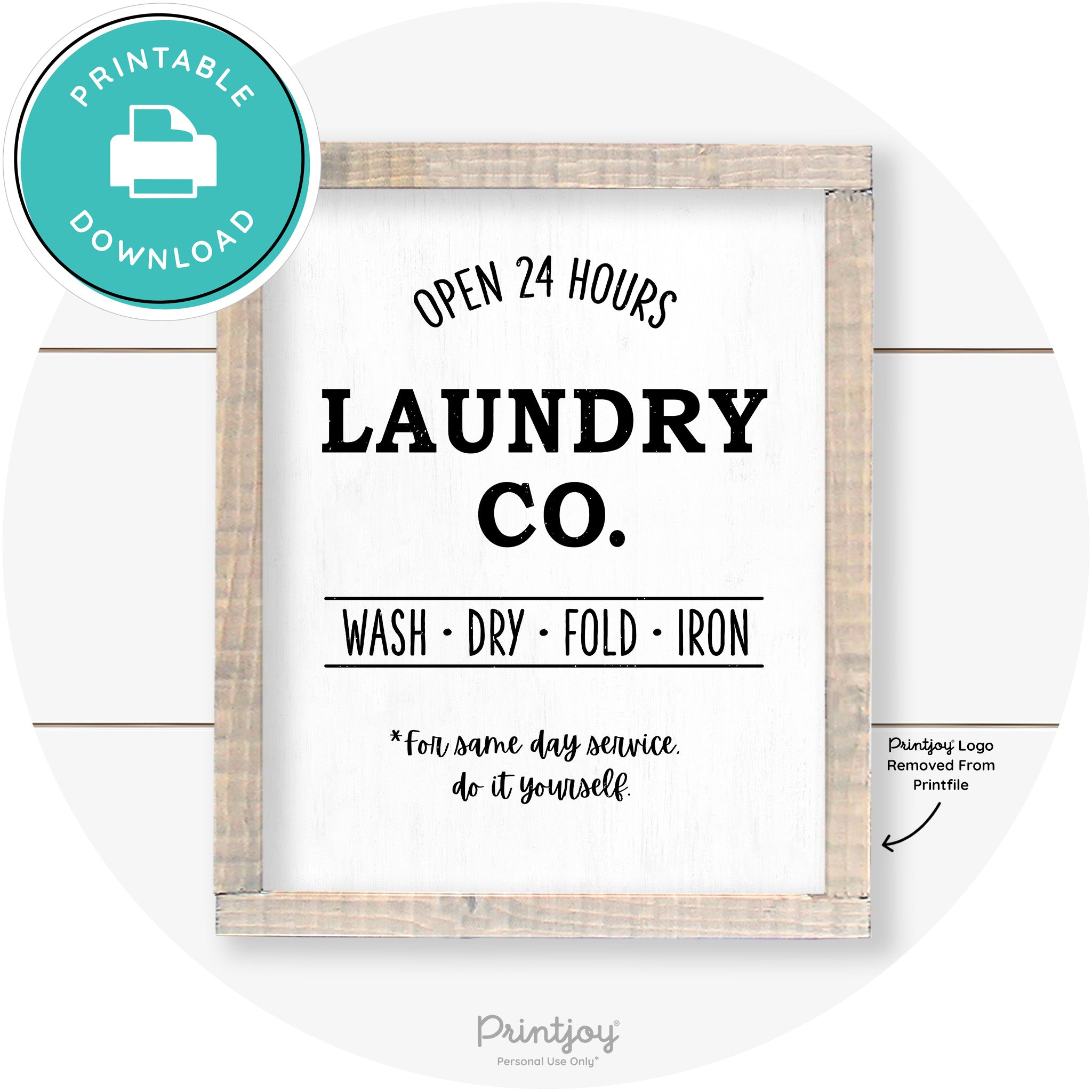 Laundry Co Do It Yourself Funny Farmhouse Wall Art Free Printable - Printjoy