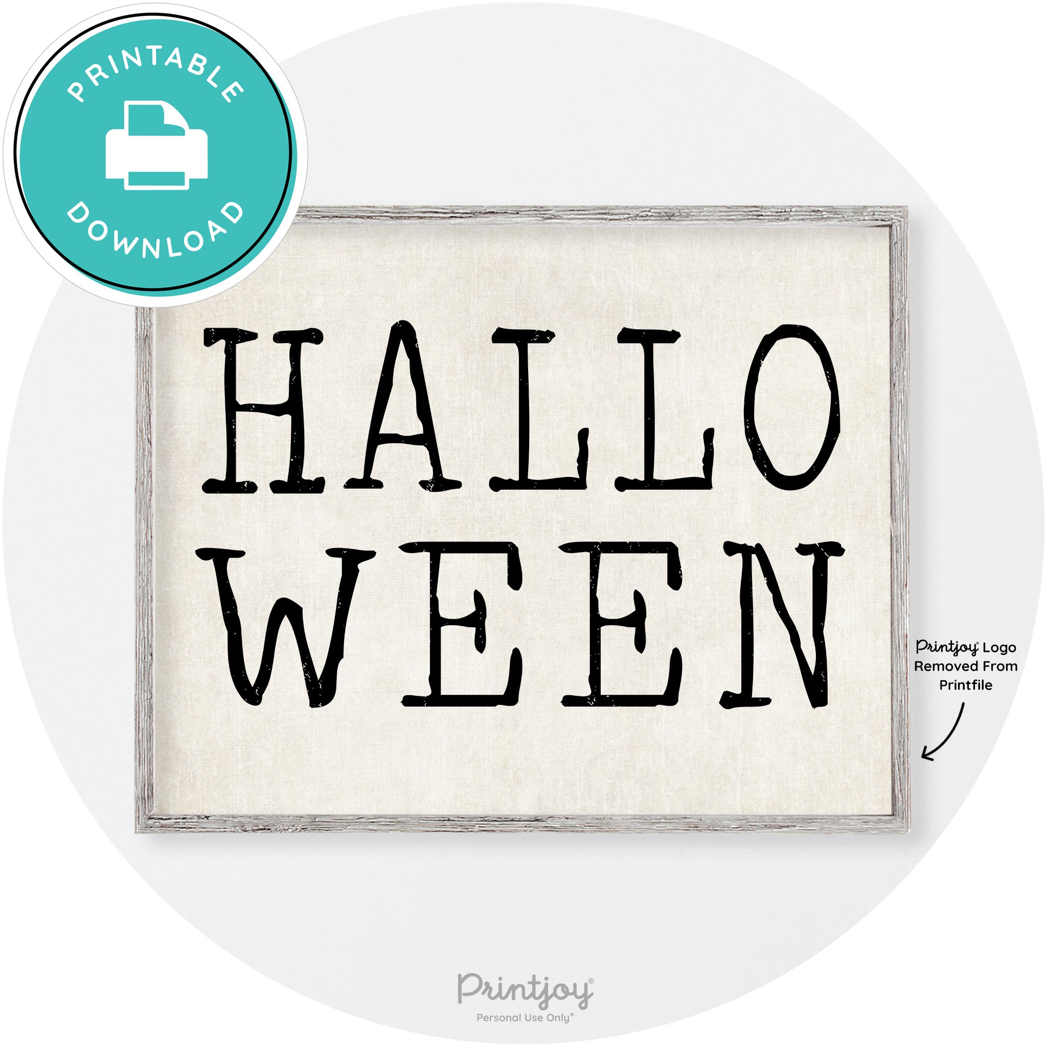 Halloween Eerie Typography Vintage Halloween Wall Art Free Printable - Printjoy