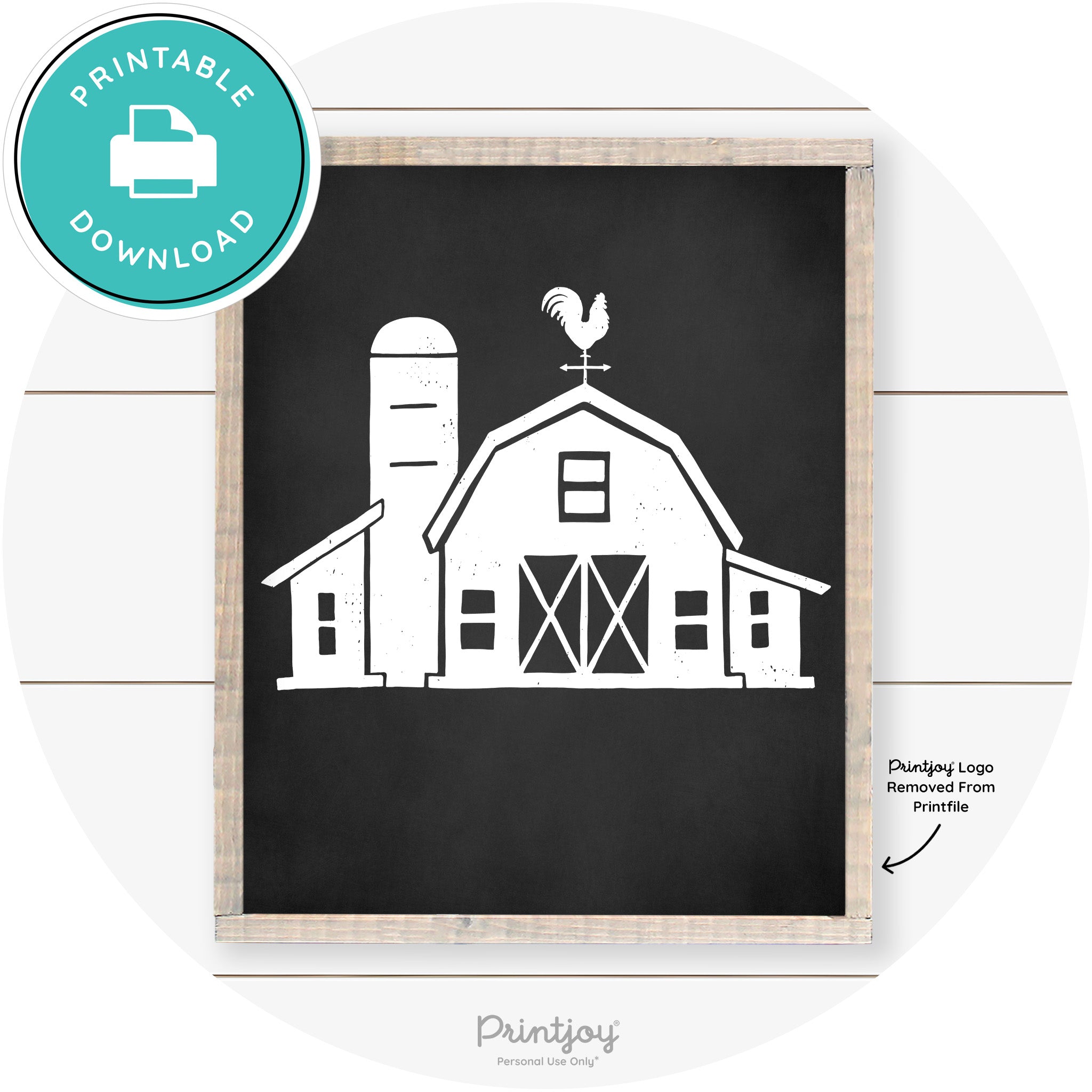 Barn Rustic Farmhouse Living Room Wall Art Decor Free Printable - Printjoy
