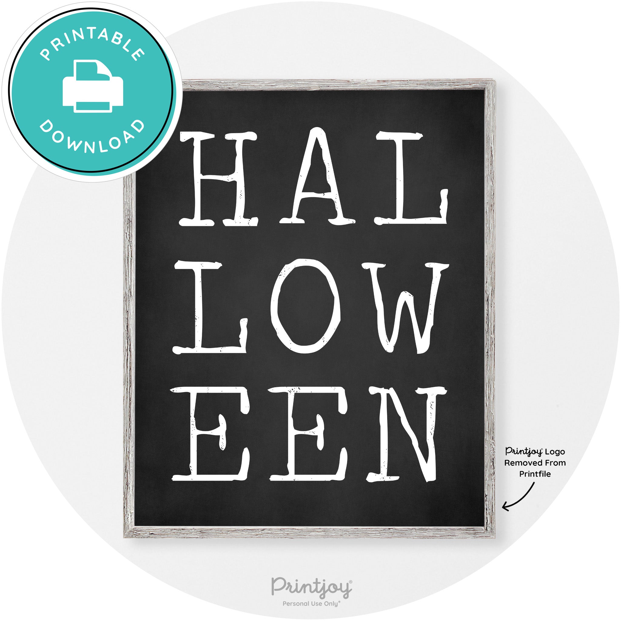 Halloween Eerie Typography Vintage Halloween Wall Art Free Printable - Printjoy