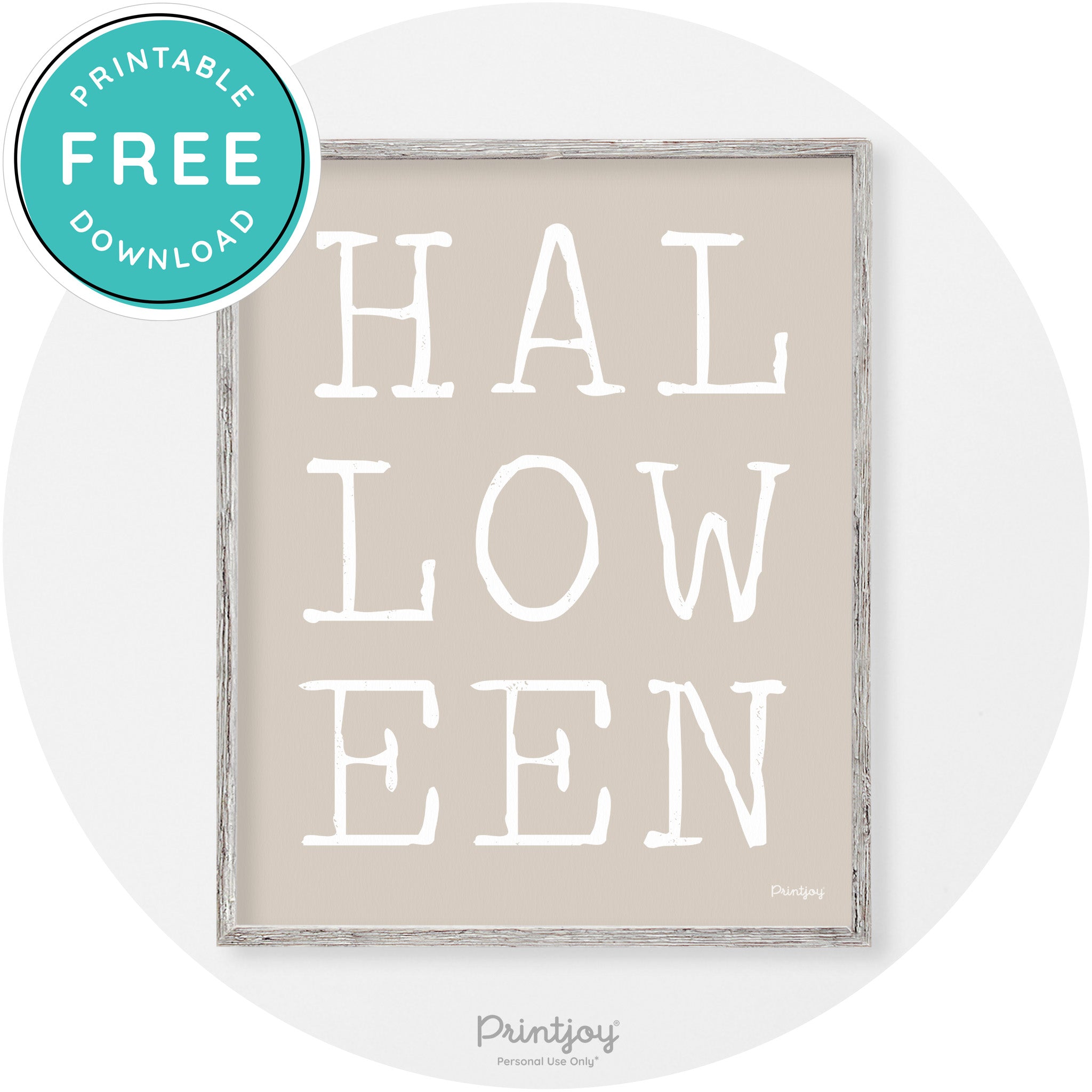 Halloween Eerie Typography Vintage Halloween Wall Art Free Printable - Printjoy