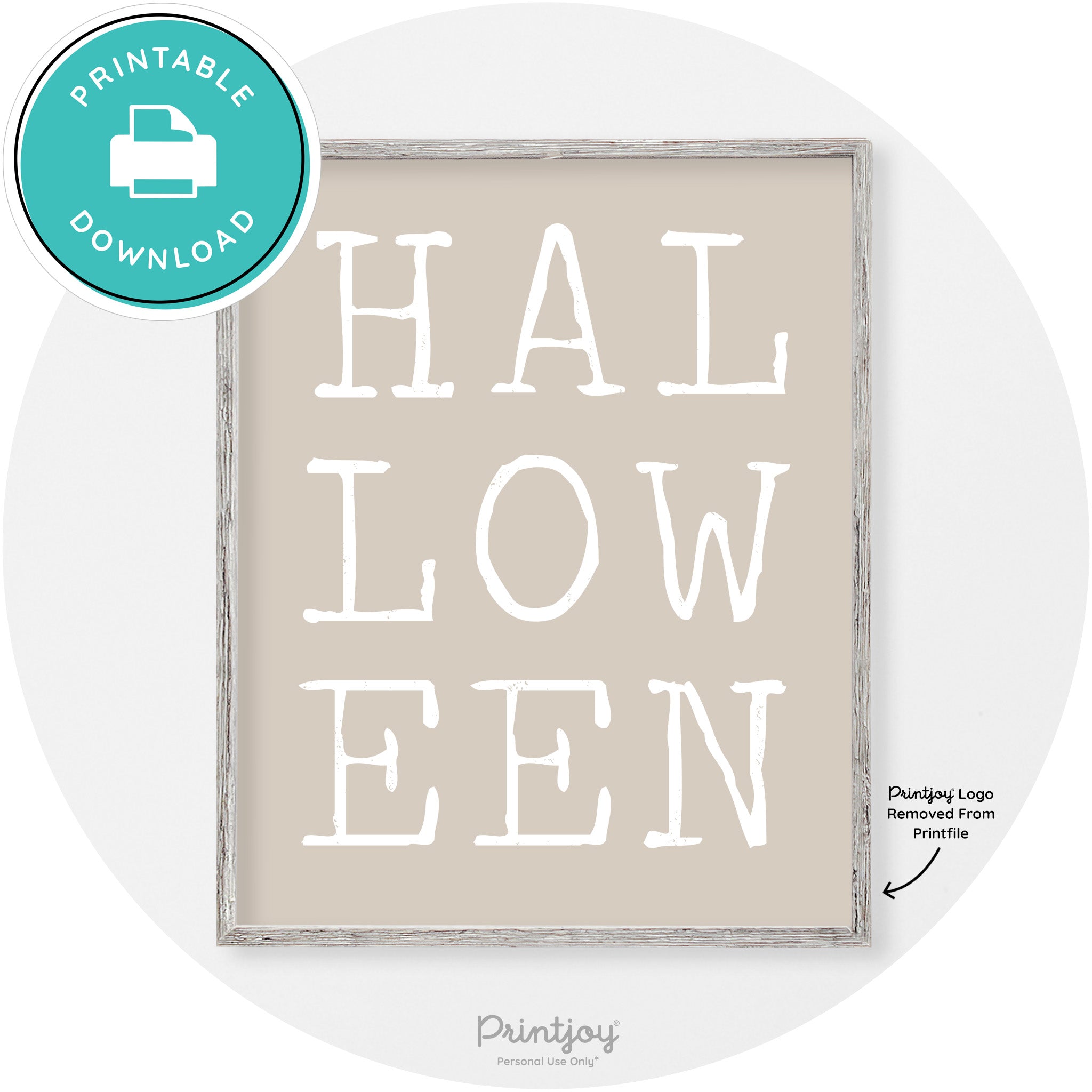 Halloween Eerie Typography Vintage Halloween Wall Art Free Printable - Printjoy