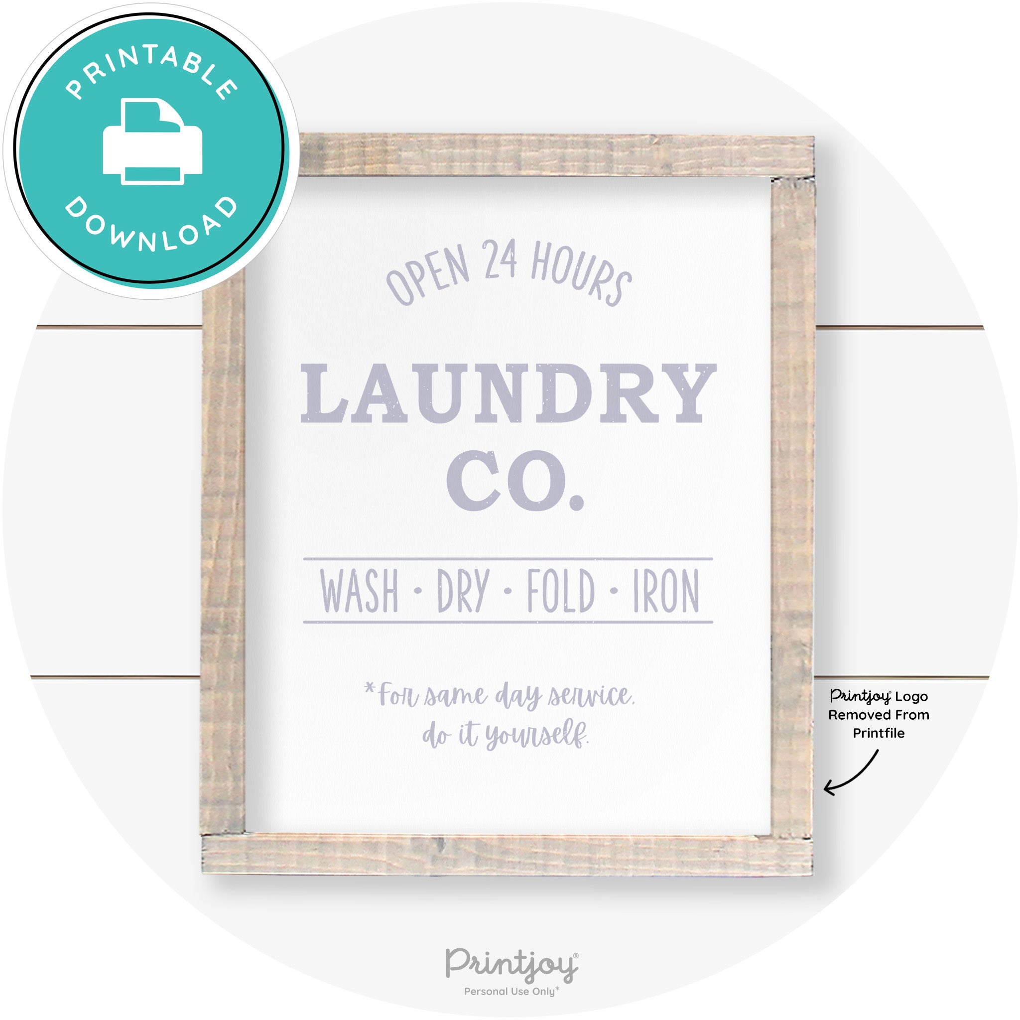 Laundry Co Do It Yourself Funny Farmhouse Wall Art Free Printable - Printjoy