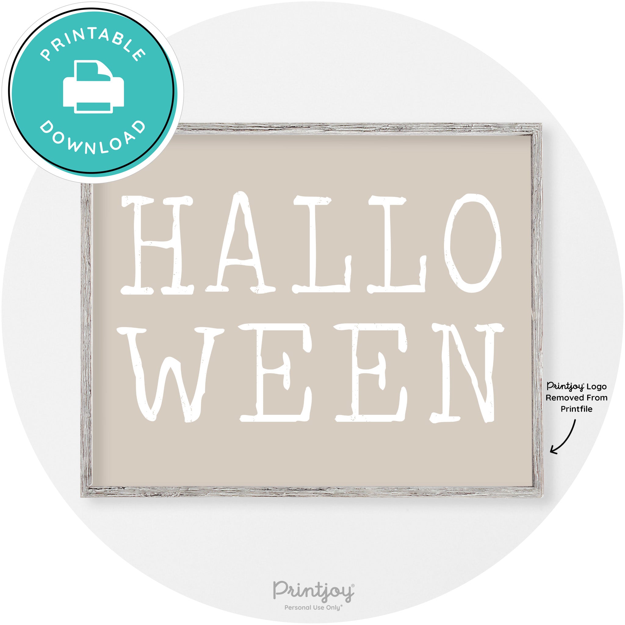 Halloween Eerie Typography Vintage Halloween Wall Art Free Printable - Printjoy