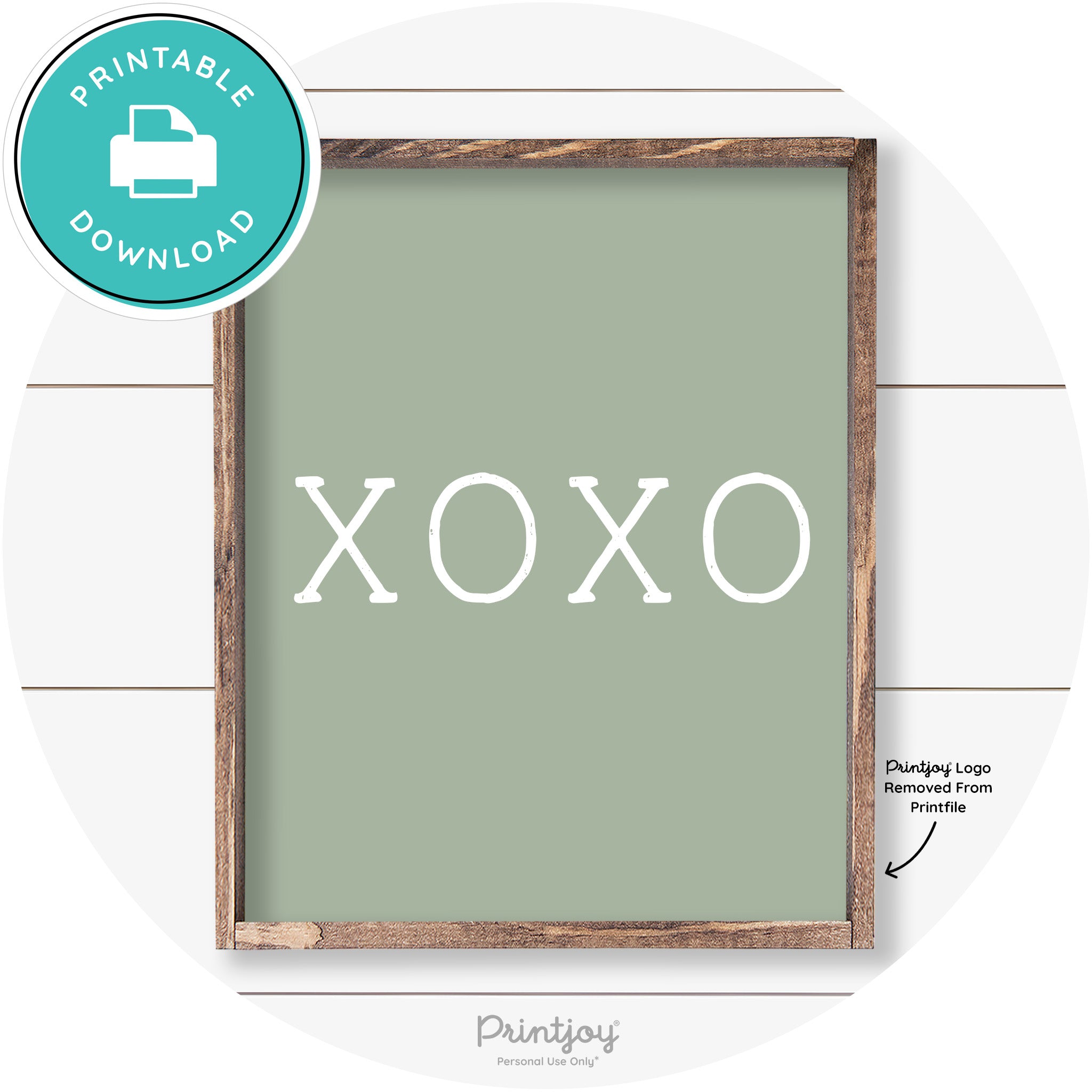 Xoxo Cute Couples Love Modern Farmhouse Wall Art Free Printable