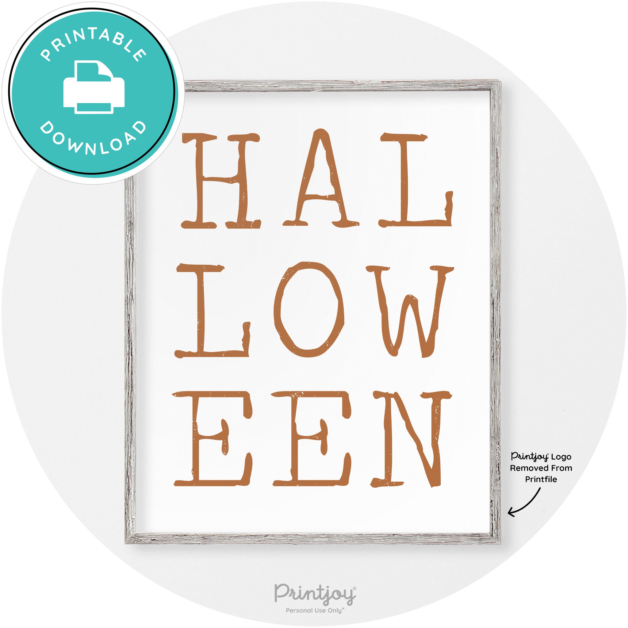 Halloween Eerie Typography Vintage Halloween Wall Art Free Printable - Printjoy