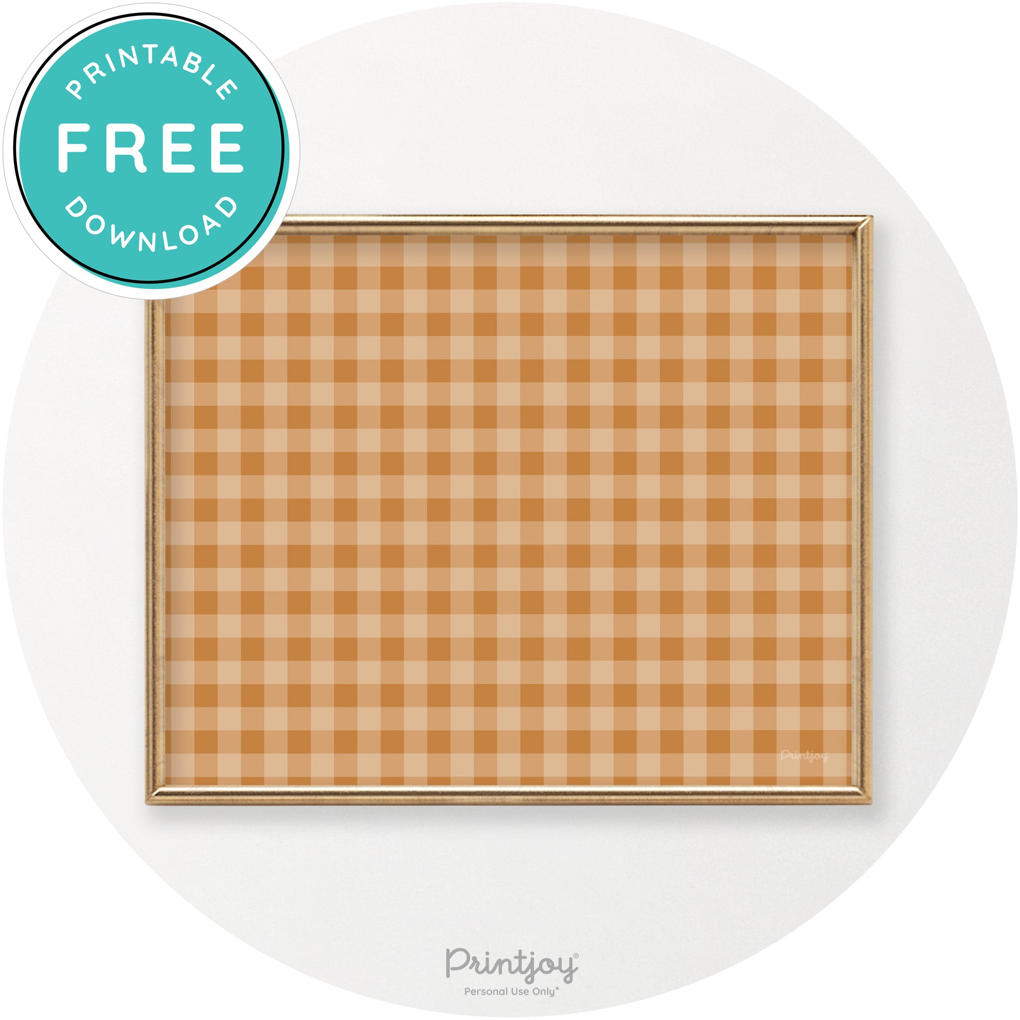 Thanksgiving Plaid Accent Modern Chic Wall Art Decor Free Printable - Printjoy