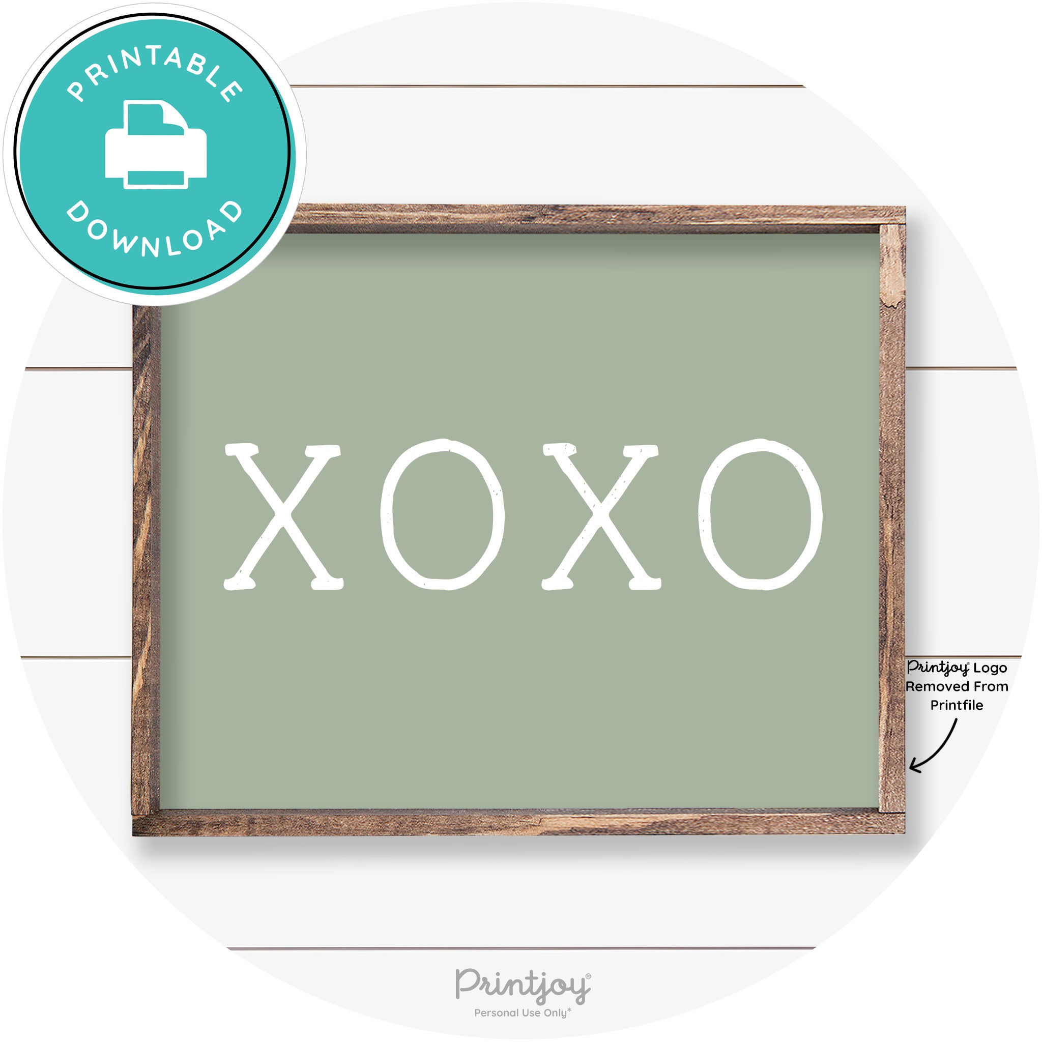 Xoxo Cute Couples Love Modern Farmhouse Wall Art Free Printable