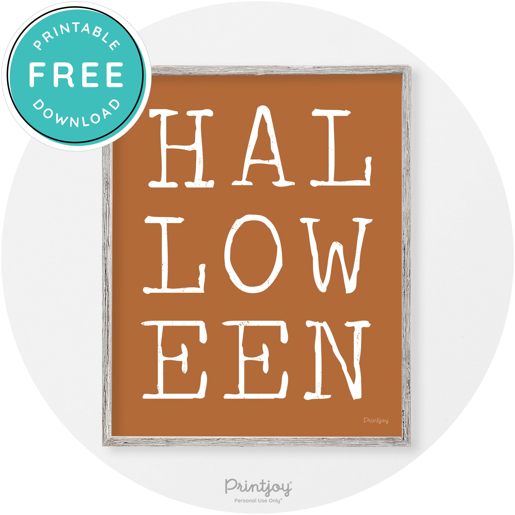 Halloween Eerie Typography Vintage Halloween Wall Art Free Printable - Printjoy