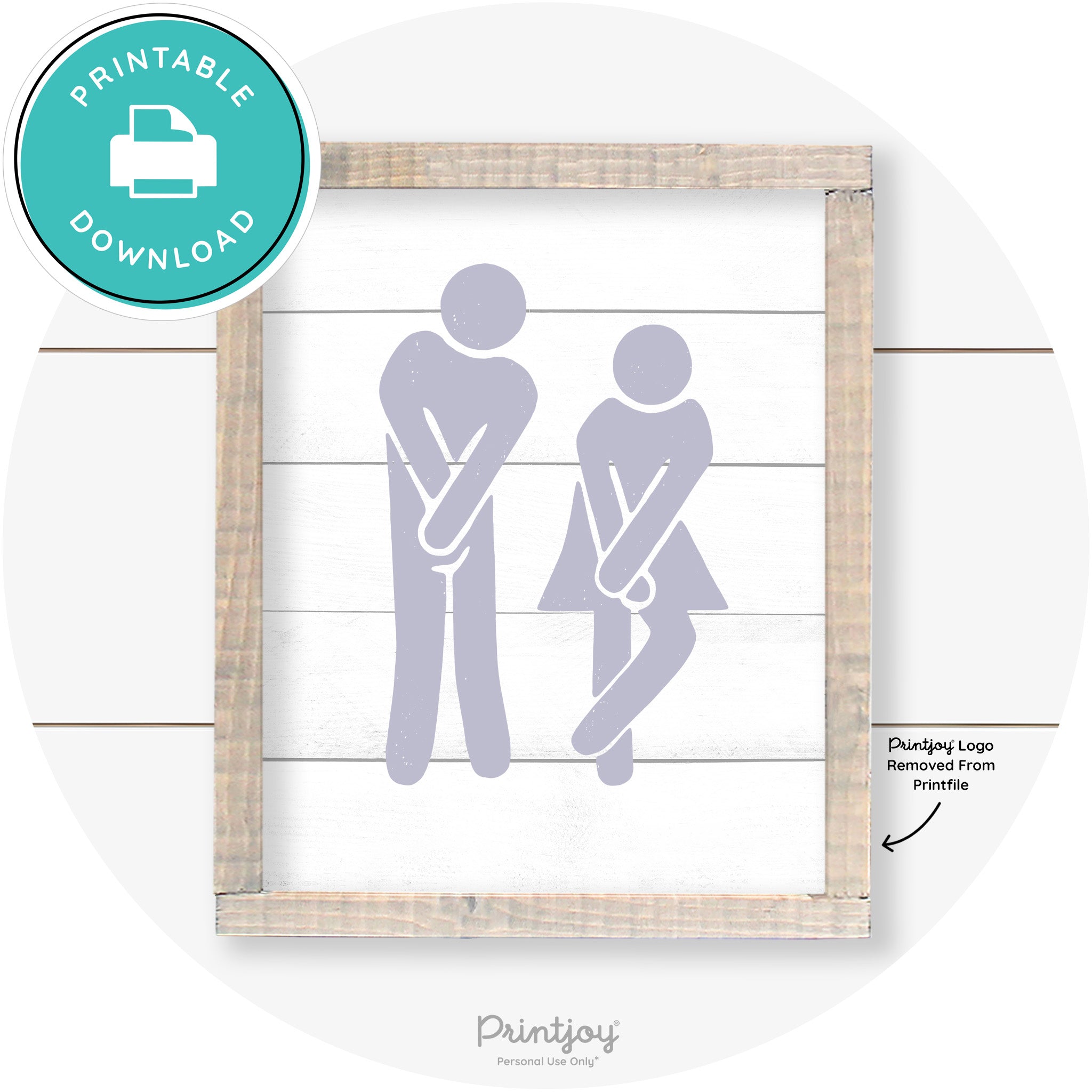 Potty Dance Gotta Go Sign Funny Farmhouse Wall Art Free Printable - Printjoy