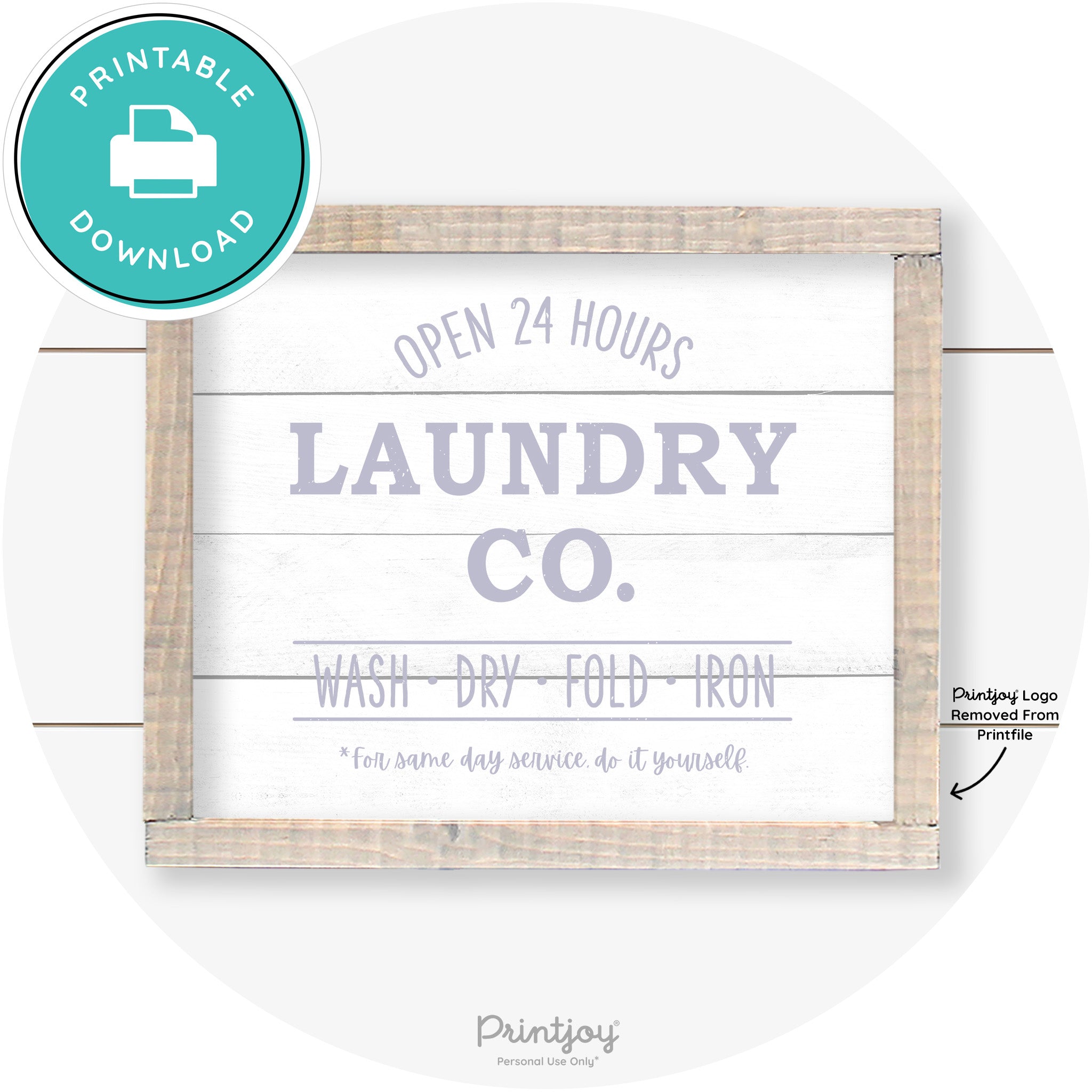 Laundry Co Do It Yourself Funny Farmhouse Wall Art Free Printable - Printjoy