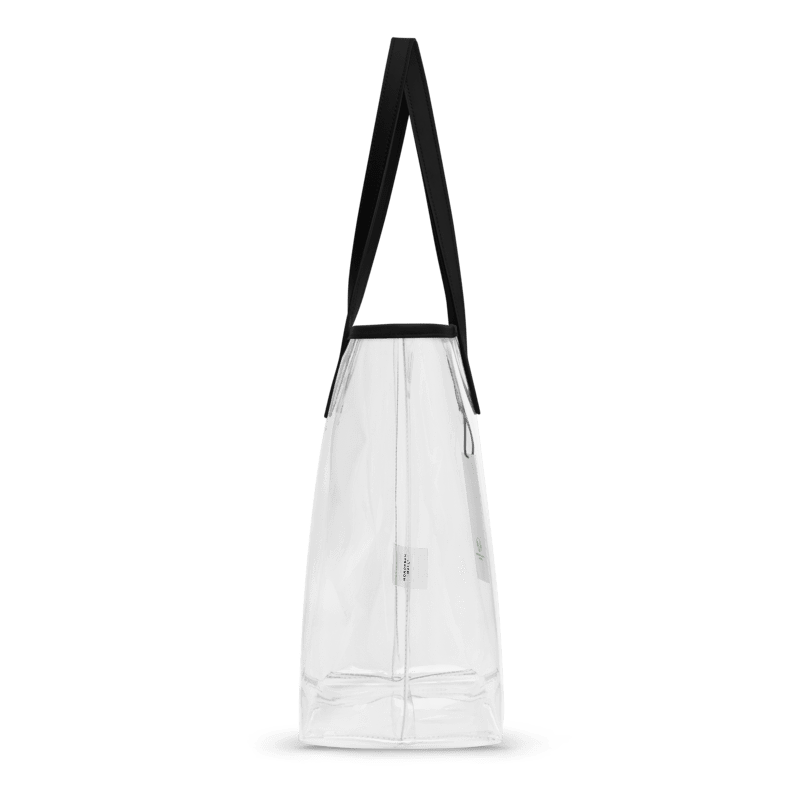 Dainty Circle Personalized Monogram Name Clear Tote Bag - Printjoy