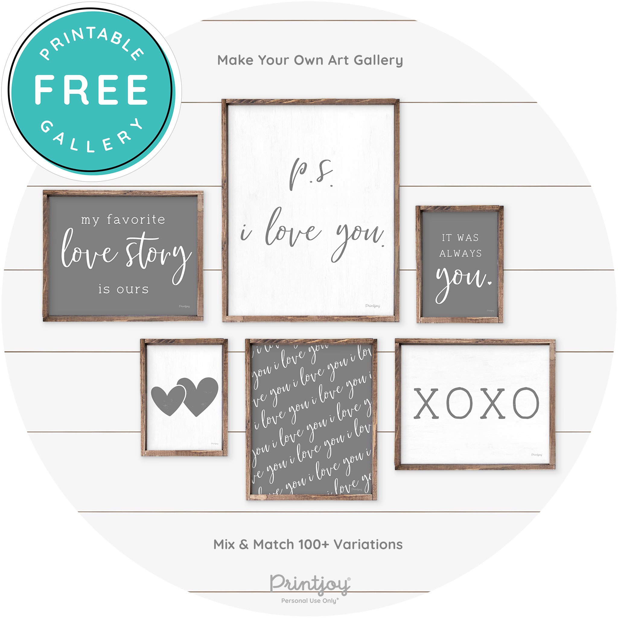 It Was Always You Cute Couples Farmhouse Wall Art Free Printable - Printjoy