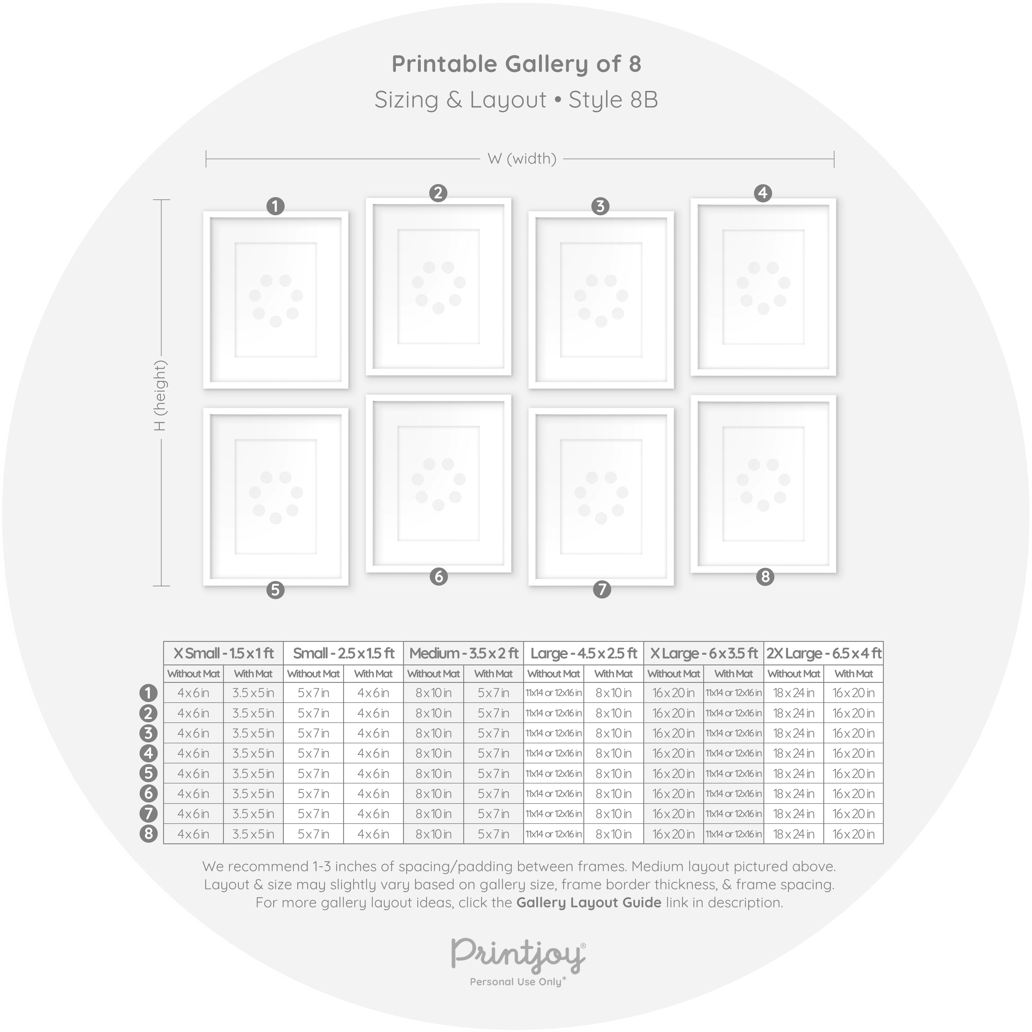 Joy Typography Cute Simple Modern Wall Art Decor Free Printable - Printjoy