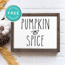 Free Printable Pumpkin Spice Modern Farmhouse Fall Wall Art Decor Download - Printjoy