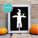 Free Printable Scarecrow Halloween Wall Art Decor Download - Printjoy