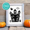 Free Printable Spooky Haunted House Halloween Wall Art Decor Download - Printjoy