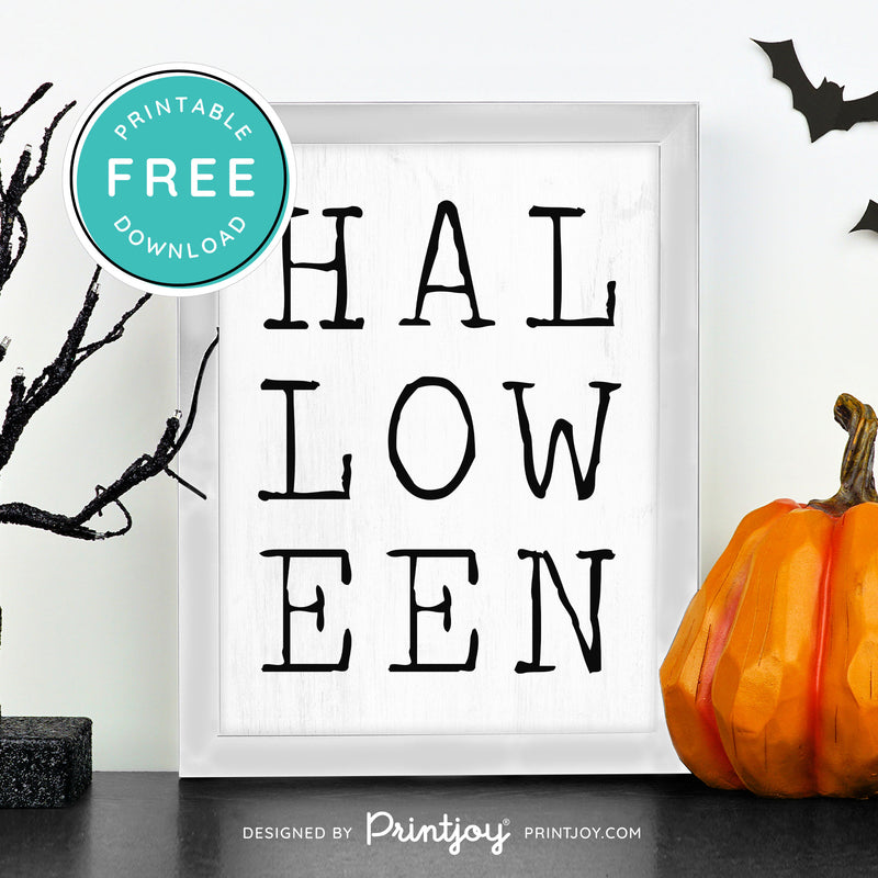 Free Printable Halloween Modern Wall Art Decor Download - Printjoy