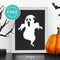 Free Printable Spooky Ghost Halloween Wall Art Decor Download - Printjoy