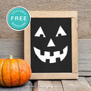 Free Printable Jack O Lantern Pumpkin Face Halloween Wall Art Decor Download - Printjoy