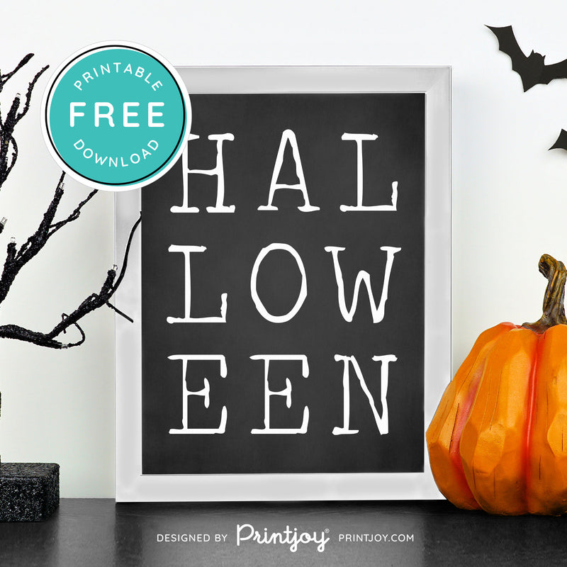 Free Printable Halloween Modern Wall Art Decor Download - Printjoy