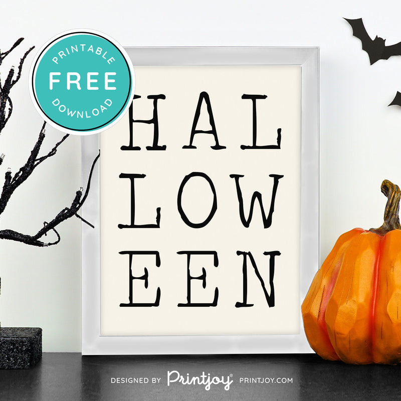 Free Printable Halloween Modern Wall Art Decor Download - Printjoy