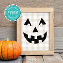 Free Printable Jack O Lantern Pumpkin Face Halloween Wall Art Decor Download - Printjoy