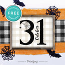 Free Printable October 31 Halloween Wall Art Decor Download - Printjoy