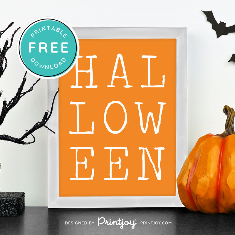 Free Printable Halloween Modern Wall Art Decor Download - Printjoy