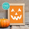 Free Printable Jack O Lantern Pumpkin Face Halloween Wall Art Decor Download - Printjoy