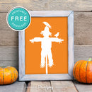 Free Printable Scarecrow Halloween Wall Art Decor Download - Printjoy