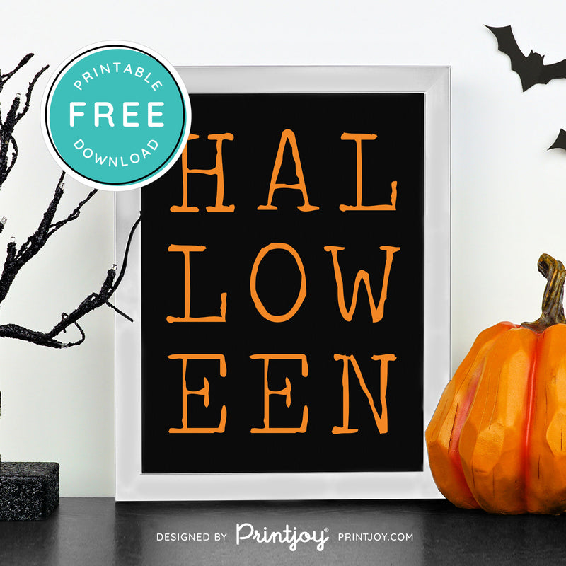 Free Printable Halloween Modern Wall Art Decor Download - Printjoy