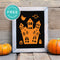 Free Printable Spooky Haunted House Halloween Wall Art Decor Download - Printjoy