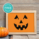 Free Printable Jack O Lantern Pumpkin Face Halloween Wall Art Decor Download - Printjoy