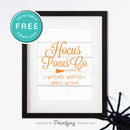 Free Printable Hocus Pocus Co Witches Wanted Apply Within Halloween Wall Art Decor Download - Printjoy