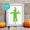 Free Printable Scarecrow Halloween Wall Art Decor Download - Printjoy