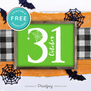 Free Printable October 31 Halloween Wall Art Decor Download - Printjoy