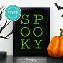 Free Printable Spooky Modern Halloween Wall Art Decor Download - Printjoy