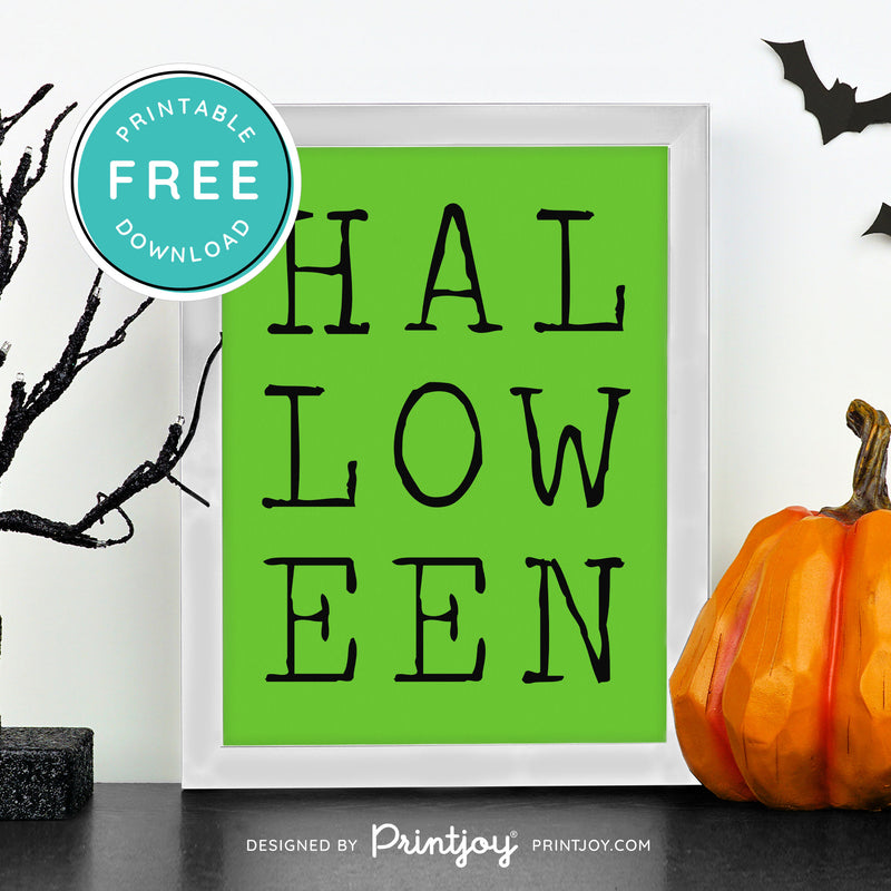 Free Printable Halloween Modern Wall Art Decor Download - Printjoy