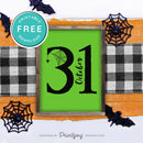 Free Printable October 31 Halloween Wall Art Decor Download - Printjoy