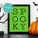 Free Printable Spooky Modern Halloween Wall Art Decor Download - Printjoy