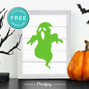 Free Printable Spooky Ghost Halloween Wall Art Decor Download - Printjoy