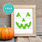 Free Printable Jack O Lantern Pumpkin Face Halloween Wall Art Decor Download - Printjoy