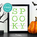 Free Printable Spooky Modern Halloween Wall Art Decor Download - Printjoy