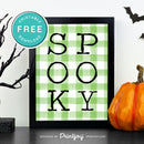 Free Printable Spooky Modern Halloween Wall Art Decor Download - Printjoy