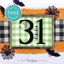 Free Printable October 31 Halloween Wall Art Decor Download - Printjoy