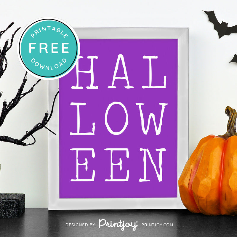 Free Printable Halloween Modern Wall Art Decor Download - Printjoy